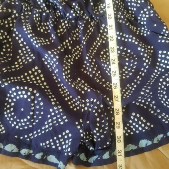 Sanctuary Romper Size XS Blue White Printed Polka Dot Short Womens Boho Colorful - Picture 11 of 12